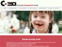 Tablet Screenshot of consorziocoesa.it